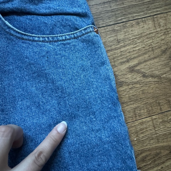 1990’s Y2K Jordache vintage deadstock raw denim high waisted jean zip shorts - Picture 7 of 14